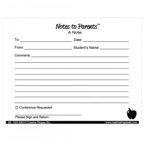 Notes to Parents, Blank Note