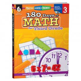 Shell Education 180 Days of Math Book, Grade 3