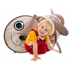 6 Foot Puppy Themed Children's Exploration Pop-Up Tunnel