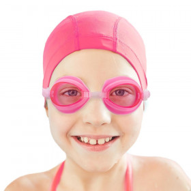 Kids Swim Goggles & Case -  Pink