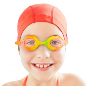 Colorful Kids Goggles with Case -  Tropical