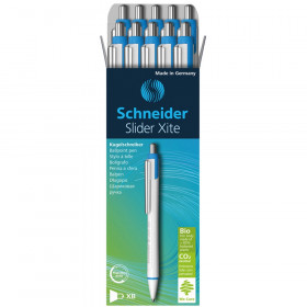 Slider Xite Environmental Retractable Ballpoint Pen, Black, Pack of 10