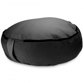 Black 18 Round Zafu Meditation Cushion"