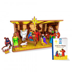 Away in a Manger Christmas Carol and Nativity Playset