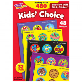 Kids' Choice Stinky Stickers Variety Pack, 480 ct