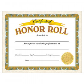Honor Roll Classic Certificates, 30 ct