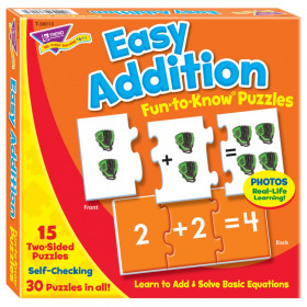 Easy Addition Fun-to-Know Puzzles
