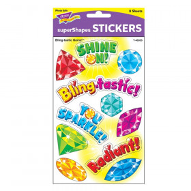 Bling-tastic Gemz! Large superShapes Stickers, 88 ct.