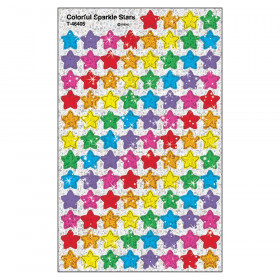 Colorful Sparkle Stars superShapes Stickers, 400 ct