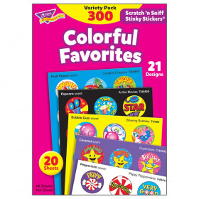 Colorful Favorites Stinky Stickers Variety Pack, 300 ct