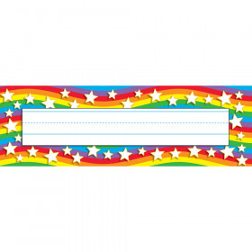 Star Rainbow Desk Toppers Name Plates, 36 ct