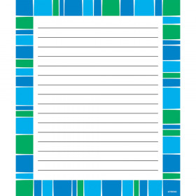 Stripe-tacular Cool Blue Note Pad-Rectangle