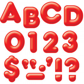 Red 4-Inch 3-D Uppercase Ready Letters®