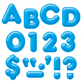 Blue 4" 3-D Uppercase Ready Letters