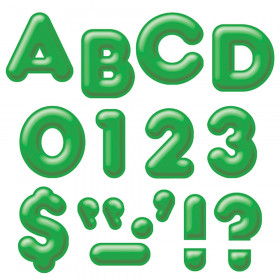 Green 4" 3-D Uppercase Ready Letters