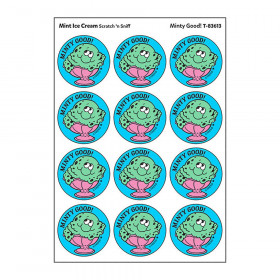 Minty Good!/Mint Ice Cream Scented Stickers, Pack of 24