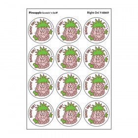 Right On!/Pineapple Scented Stickers, Pack of 24