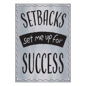 Setbacks set me up for success ARGUS Poster, 13.375" x 19"