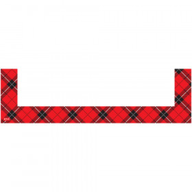 Red Plaid Magnetic Pockets - Small