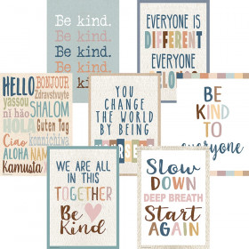 Everyone Is Welcome Posters, 13-3/8" x 19", Set of 7