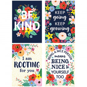 Wildflowers Positive Posters, Set of 4
