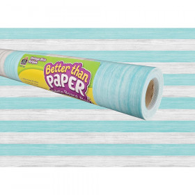 Vintage Blue Stripes Better Than Paper Bulletin Board Roll, 4' x 12', Pack of 4