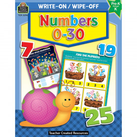 Write-On/Wipe-Off: Numbers 0-30