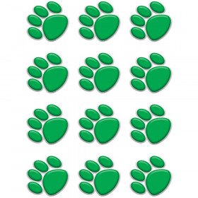 Green Paw Prints Mini Accents