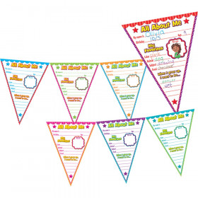 All About Me Pennants Bulletin Board