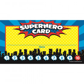 Superhero Punch Cards
