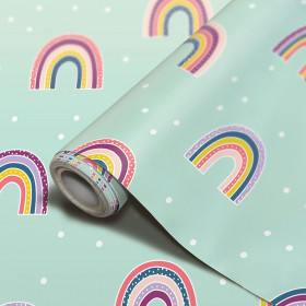 Peel and Stick Decorative Paper Roll, 17-1/2" x 10 ft, Oh Happy Day Rainbow