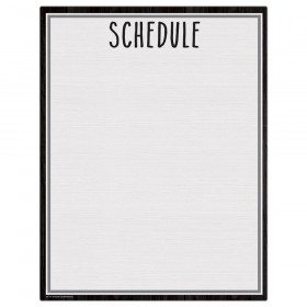 Modern Farmhouse Schedule Write-On/Wipe-Off Chart, 17" x 22"
