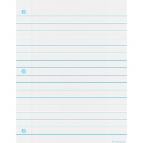 Notebook Paper Write-On/Wipe-Off Chart