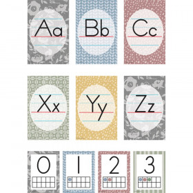 Classroom Cottage Alphabet Bulletin Board Set, 37 Pieces