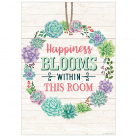 Happiness Blooms Within This Room Positive Poster
