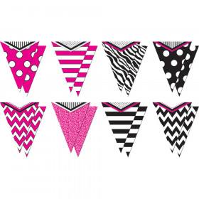 Pretty N Pink Pennants With Pizzazz