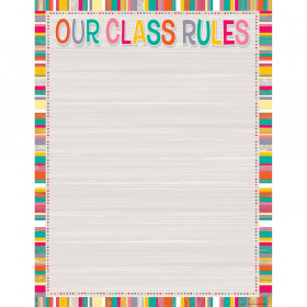Tropical Punch Our Class Rules Chart, 17" x 22"