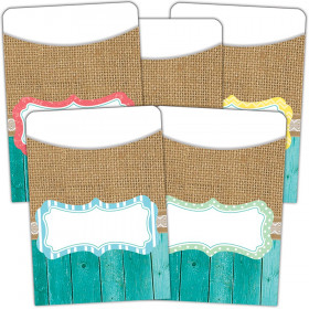 Shabby Chic Library Pockets - Multi-Pack