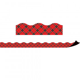 Red Plaid Magnetic Border