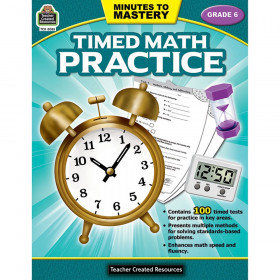 Minutes to Mastery - Timed Math Practice, Grade 6