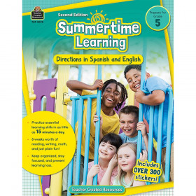 Summertime Learning: English and Spanish Directions, Grade 5 Second Edition (Prep)