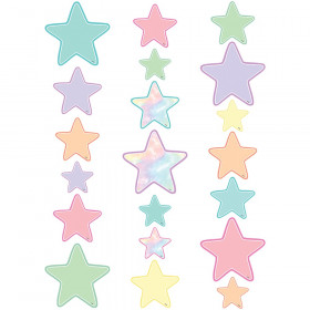 Pastel Pop Star Accents - Assorted Sizes, Pack of 60