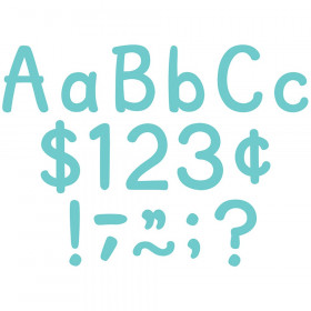 Light Turquoise 4" Modern Classic Letters Combo Pack, Pack of 257