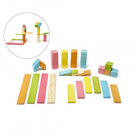 2 cm Wooden Cubes Assorted Colors - Set of 102