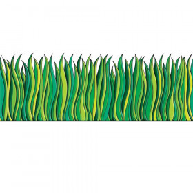Tall Green Grass Jumbo Border, 24" x 6" borders, 8/pkg