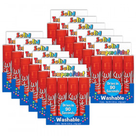 Kwik Stix Single Color Pack, Red, 12 Per Box, 12 Boxes