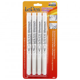 LePen Drawing Pens, Pack of 4