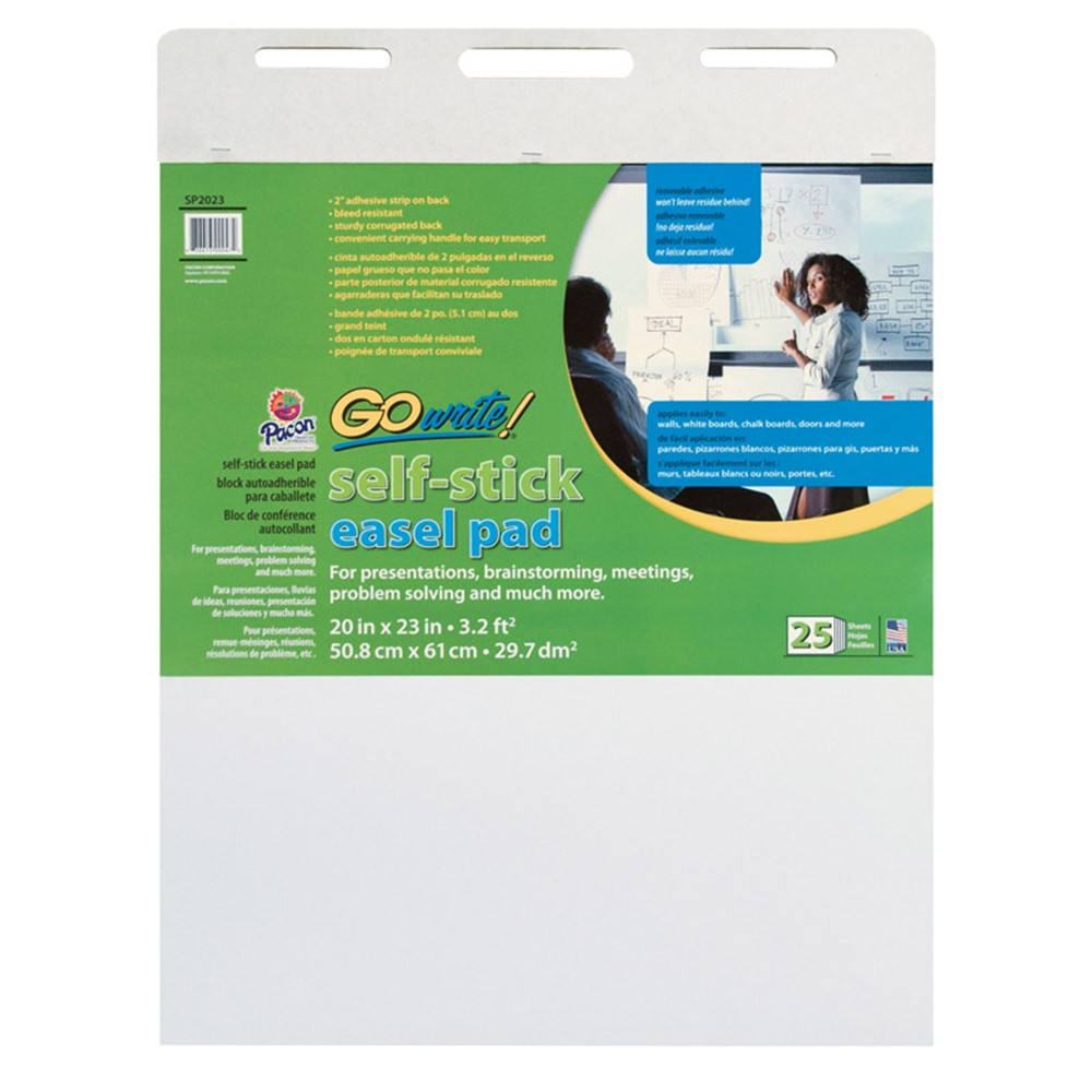 Post-It Mini Self-Stick Easel Pad, 15 x 18 Inches, Ruled, White, 20 Sheets