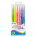 Washable Brush Markers, 6 Fluorescent Colors - BAZ1275 | Bazic Products | Markers
