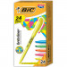Brite Liner Highlighters Markers, Chisel Tip Super Bright Fluorescent Highlighters Assorted Colors, Won't Dry Out, 24-Count Pack - BICBL241AST | Bic Usa Inc | Highlighters